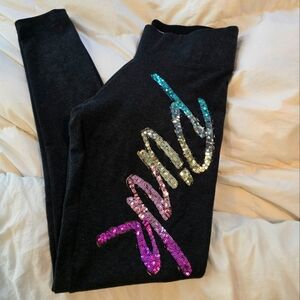 New Victoria's Secret Pink High Waist Bling Logo Leggings - Small